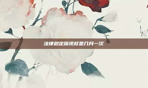 法律规定探视权是几月一次