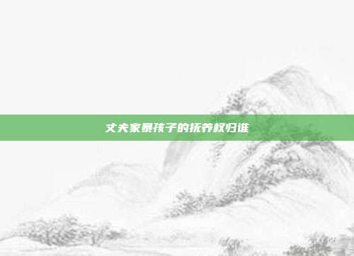 丈夫家暴孩子的抚养权归谁