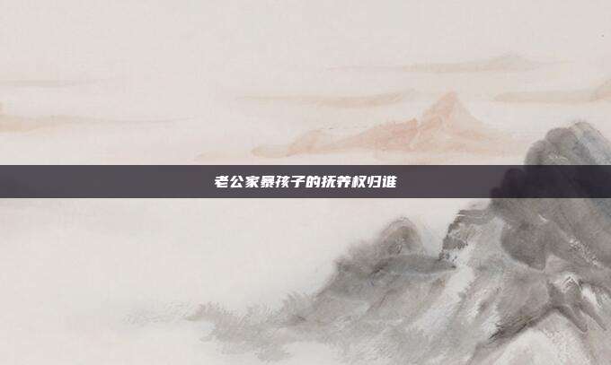 老公家暴孩子的抚养权归谁
