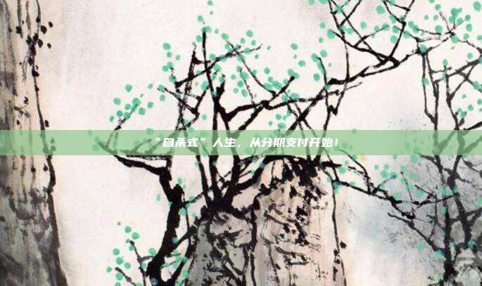 “自杀式”人生,从分期支付开始!