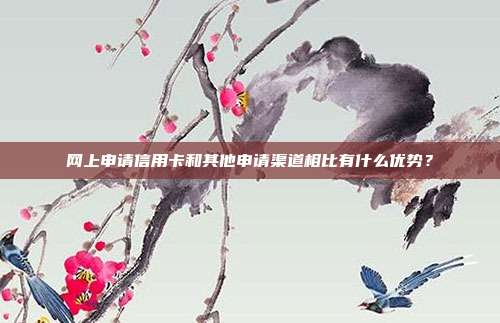 网上申请信用卡和其他申请渠道相比有什么优势?