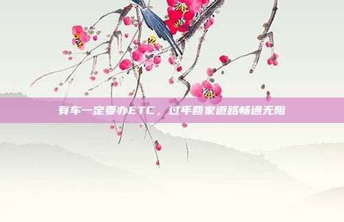 有车一定要办ETC,过年回家道路畅通无阻