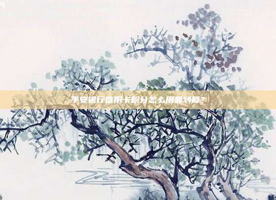 平安银行信用卡积分怎么用最划算？