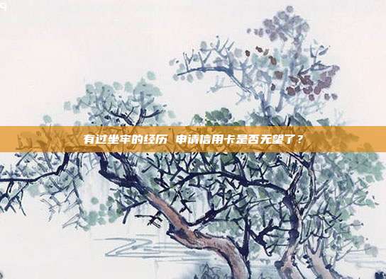 有过坐牢的经历 申请信用卡是否无望了?