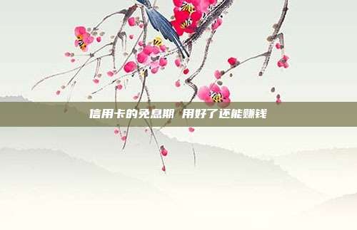 信用卡的免息期 用好了还能赚钱