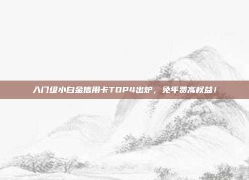 入门级小白金信用卡TOP4出炉,免年费高权益!
