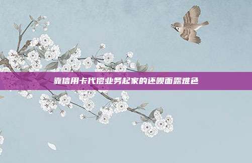 靠信用卡代偿业务起家的还呗面露难色