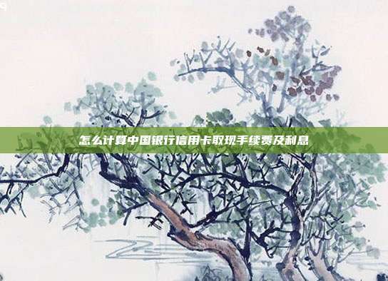 怎么计算中国银行信用卡取现手续费及利息