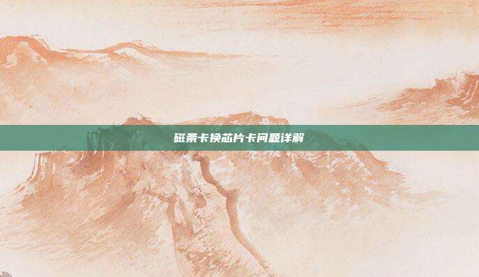 磁条卡换芯片卡问题详解