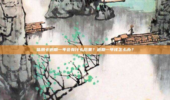 信用卡逾期一年会有什么后果?逾期一年该怎么办?