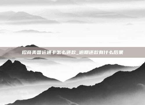 招商美国运通卡怎么还款_逾期还款有什么后果