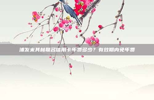 浦发米其林联名信用卡年费多少？有效期内免年费