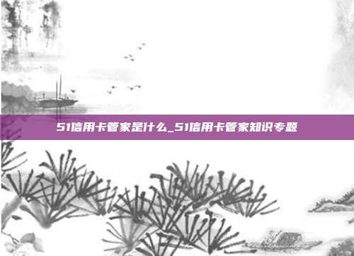 51信用卡管家是什么_51信用卡管家知识专题