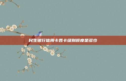 民生银行信用卡各卡级别额度是多少