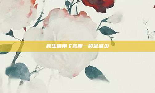 民生信用卡额度一般是多少