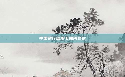 中国银行信用卡如何还款