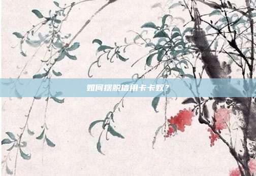 如何摆脱信用卡卡奴?