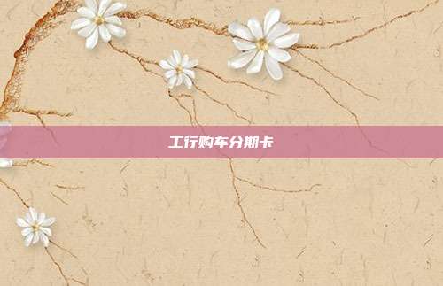工行购车分期卡