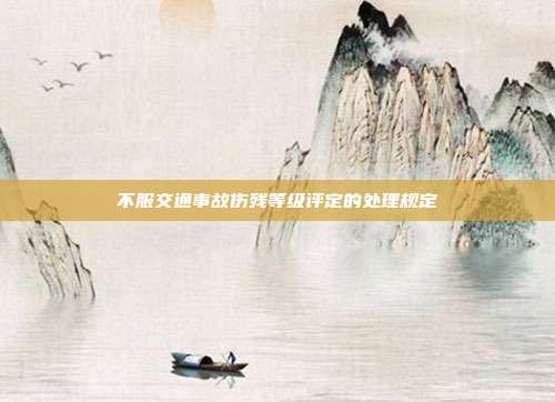 不服交通事故伤残等级评定的处理规定