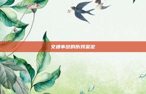 交通事故的伤残鉴定