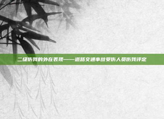 二级伤残的外在表现——道路交通事故受伤人员伤残评定