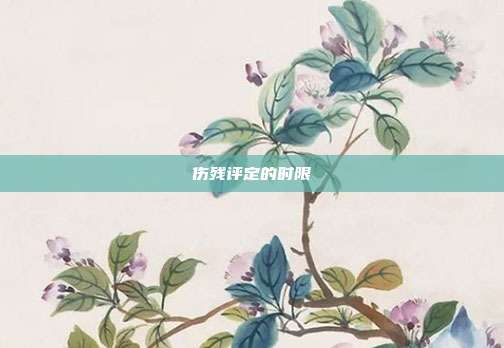 伤残评定的时限